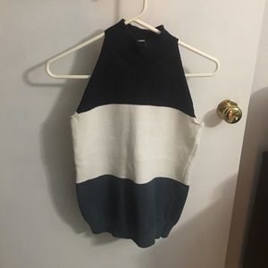 Striped sweater tank